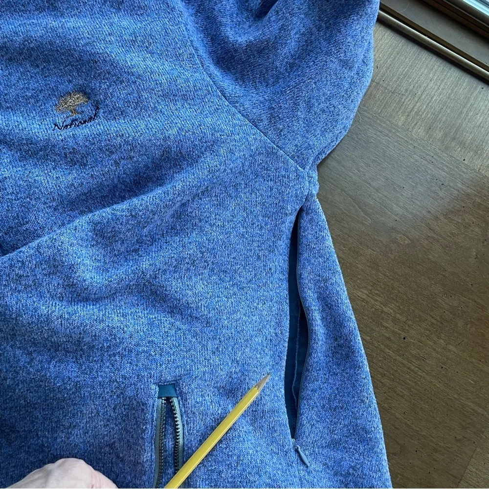 Peter Millar Men's Slate Blue Quarter Zip Reversible Windbreaker Pullover size L